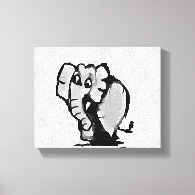 Dancing Queen Elephant  Canvas Print (Front)
