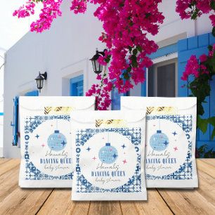 Dancing Queen greek Musical disco baby shower Favour Bag