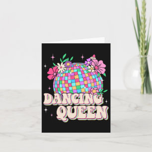 Dancing Queen Shirt Retro Dance Mum 70s 80s Card