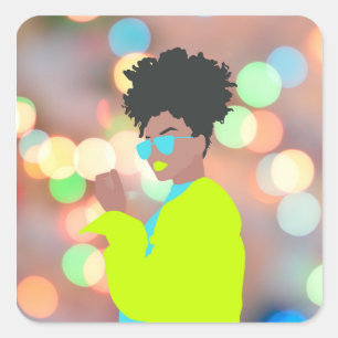 Dancing Queen. Square Sticker