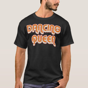 DANCING QUEEN Vintage Large Print wShadow 1970s T-Shirt