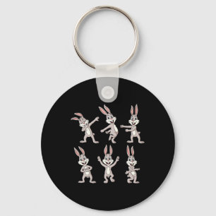 Dancing Rabbits Easter Dance Challenge Boys Girls  Key Ring