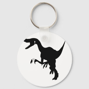 Dancing Raptor design Key Ring