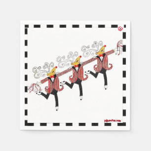 Dancing Reindeer Cocktail Napkins
