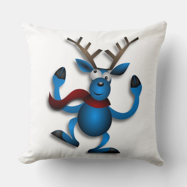 DANCING REINDEER CUSHION (Front)