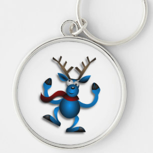 DANCING REINDEER KEY RING