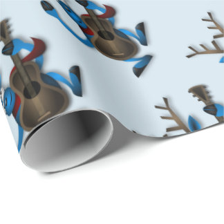 Dancing Reindeer with Guitar Wrapping Paper