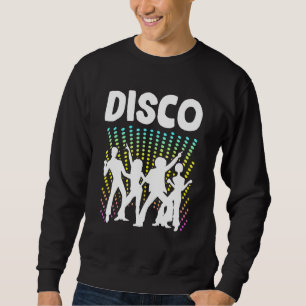 Dancing Retro Disco Boogie Bellbottom Dancer Boppe Sweatshirt