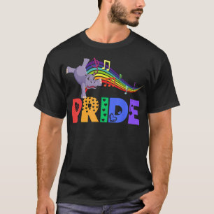 Dancing Rhino Pride Rhinoceros Rainbow Men Women G T-Shirt