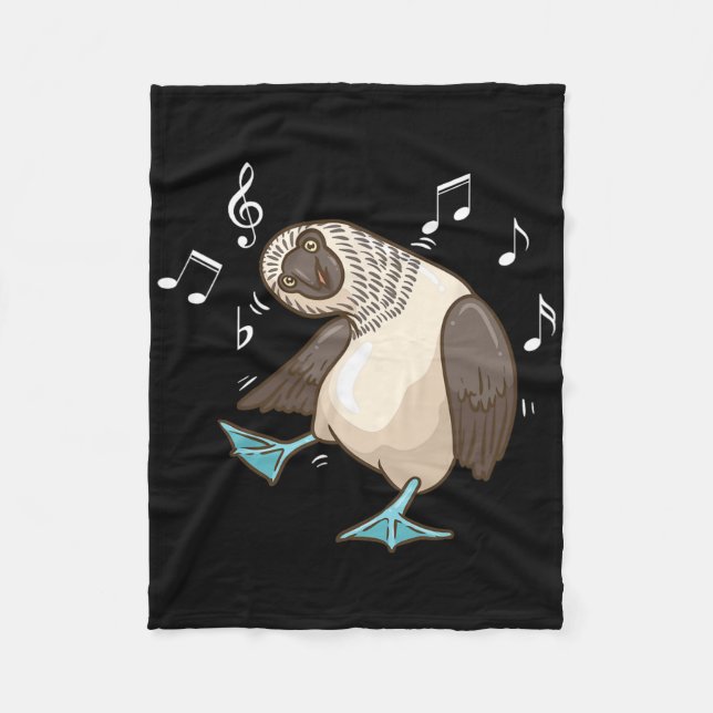 Dancing S I Blue-footed Boo  Fleece Blanket (Front)