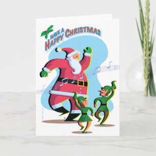 Dancing Santa Holiday Card