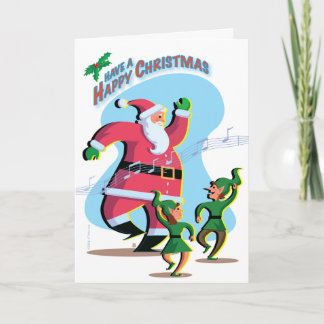 Dancing Santa Holiday Card