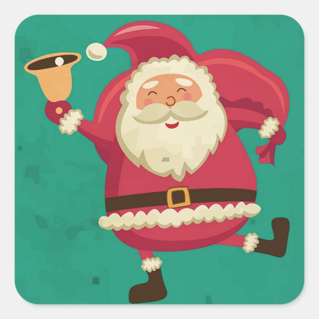 Dancing Santa Sticker (Front)