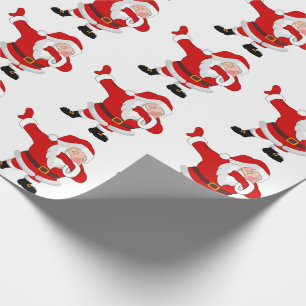 Dancing Santa Wrapping Paper