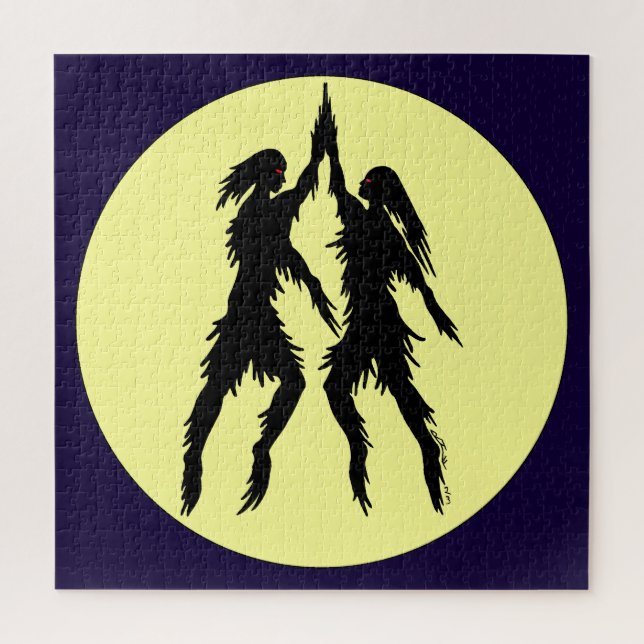 Dancing Shades Weird Art Jigsaw Puzzle (Vertical)