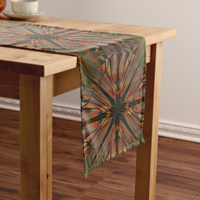 Dancing Shadows Of The Scorpion King Pattern Medium Table Runner (In Situ)