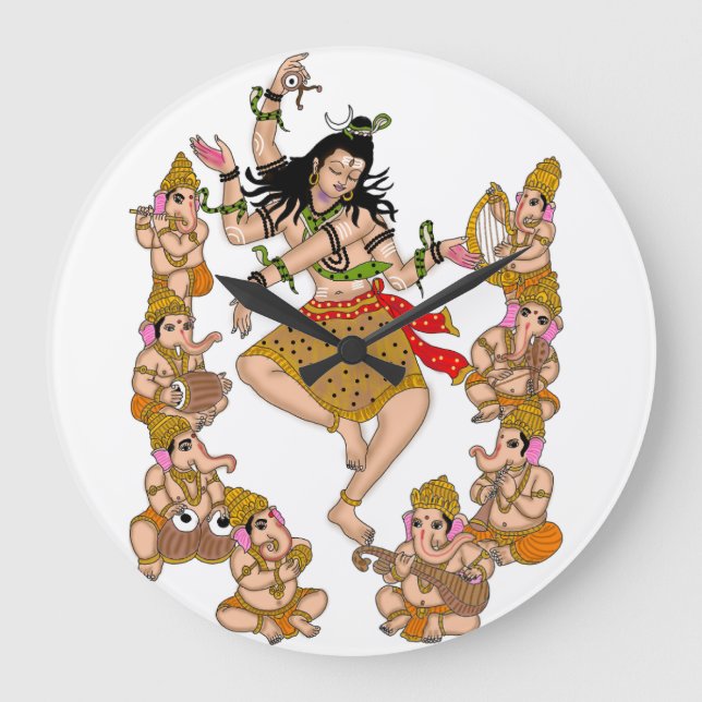 Dancing Shiva Clock   (Front)