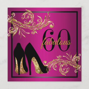 Dancing Shoes - Fabulous 60th Birthday Invitation