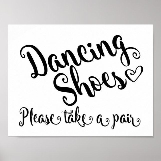 Dancing shoes wedding print (Front)