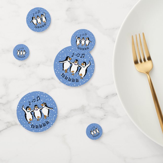 Dancing Singing Penguins Design Table Confetti (Group)