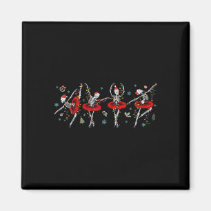 Dancing Skeleton Ballet Ballerina Christmas Girls Magnet