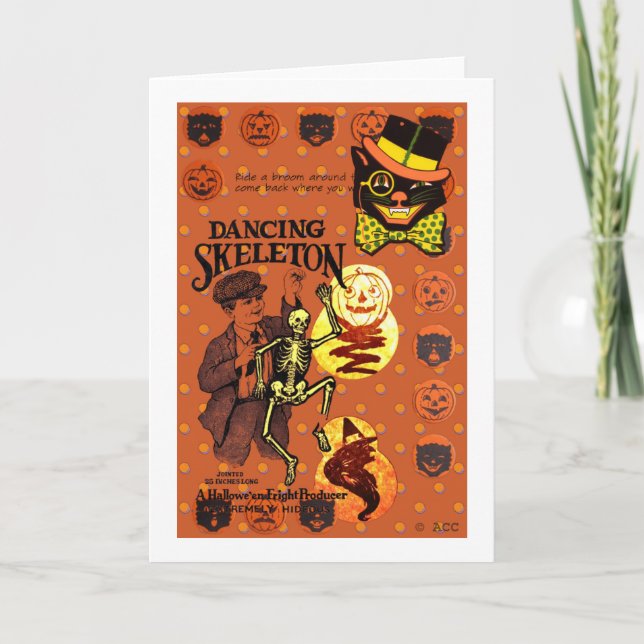 Dancing Skeleton Card (Front)