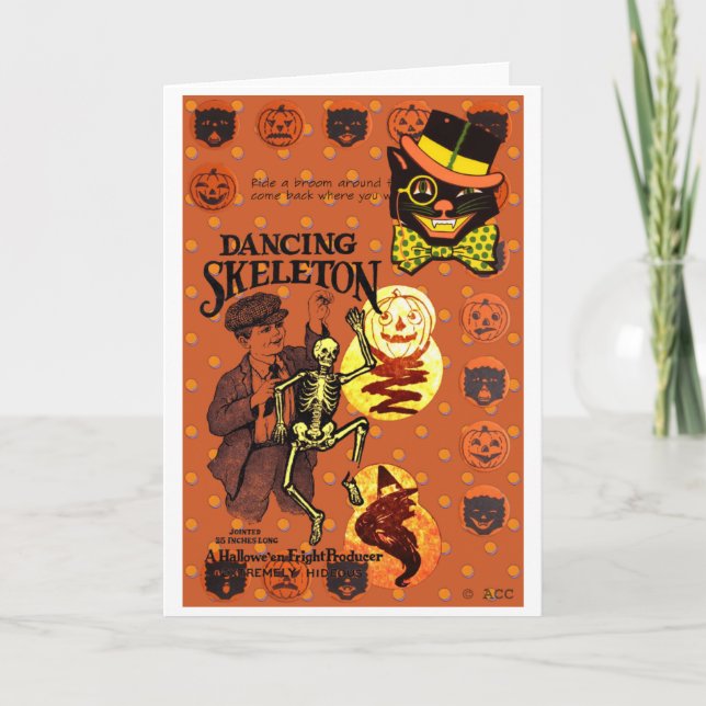 Dancing Skeleton Card (Front)