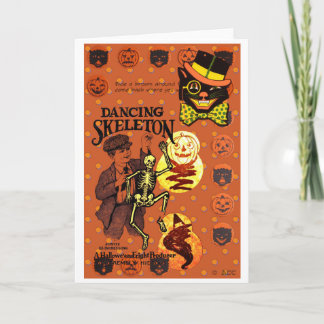 Dancing Skeleton Card