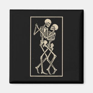 Dancing Skeleton Couple – Romantic Gothic Hallowee Magnet