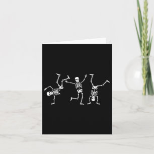 Dancing Skeleton Dance Challenge Halloween Scary S Card