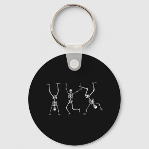 Dancing Skeleton Dance Challenge Halloween Scary S Key Ring