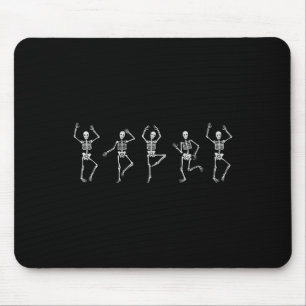 Dancing Skeleton Funny Halloween Costume Skull Dan Mouse Pad