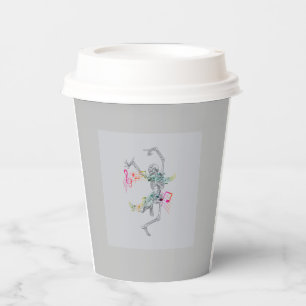 Dancing Skeleton paper cups