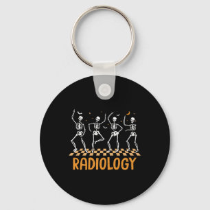 Dancing Skeleton Radiology Technician Xray Tech Ha Key Ring