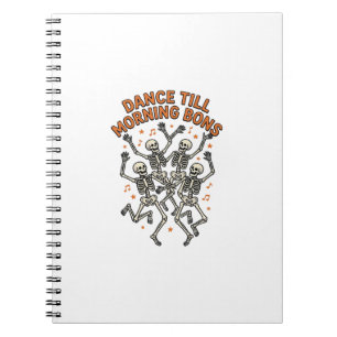 Dancing Skeleton Shirt Vintage Funny Bone Dance Ar Notebook