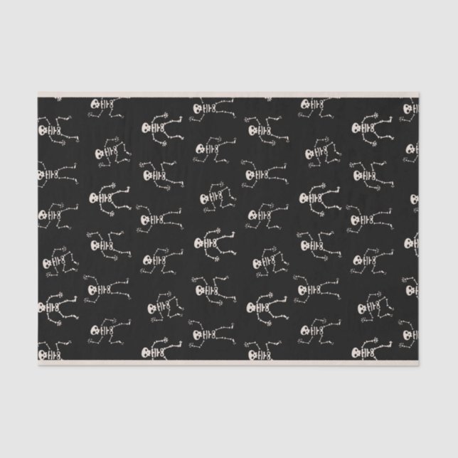 Dancing Skeleton Tissue Paper (Front)