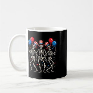 Dancing Skeletons 4th Of July Funny Independence D Coffee Mug