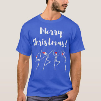Dancing Skeletons Ballet Christmas Clothing  T-Shirt