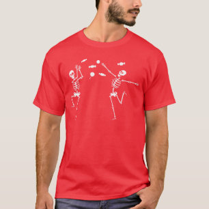 Dancing Skeletons Candies Halloween Trick Or Treat T-Shirt