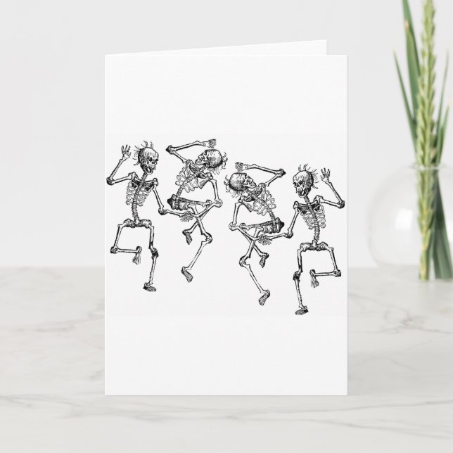 Dancing Skeletons Card (Front)