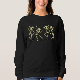 Dancing Skeletons Dance Challenge Boys Girl Kids H Sweatshirt