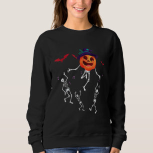Dancing Skeletons Dance Challenge Boys Girl Kids H Sweatshirt