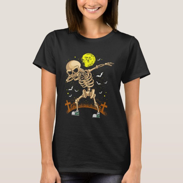 Dancing Skeletons Dance Challenge Boys Girl Kids H T-Shirt (Front)