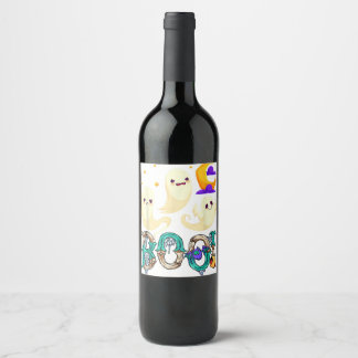 Dancing Skeletons Dance Challenge Boys Girl Kids H Wine Label