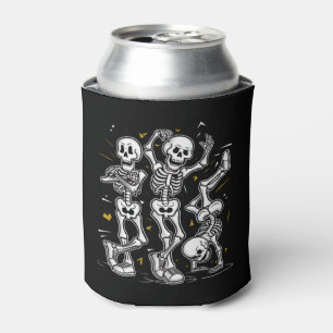 Dancing Skeletons Dance Challenge Halloween Can Cooler