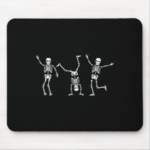 Dancing Skeletons Dance Challenge Halloween Scary  Mouse Pad