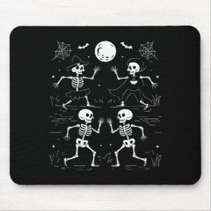 Dancing Skeletons Dance Challenge Kids Halloween Mouse Pad