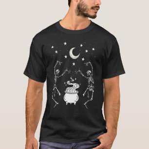 Dancing Skeletons Dance Challenge Scary Mystical H T-Shirt