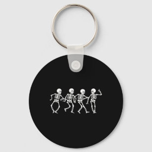Dancing Skeletons Halloween Costume  Key Ring