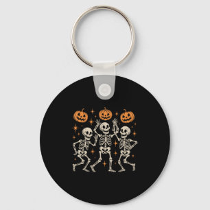 Dancing Skeletons Halloween Dance Of Death Macabre Key Ring